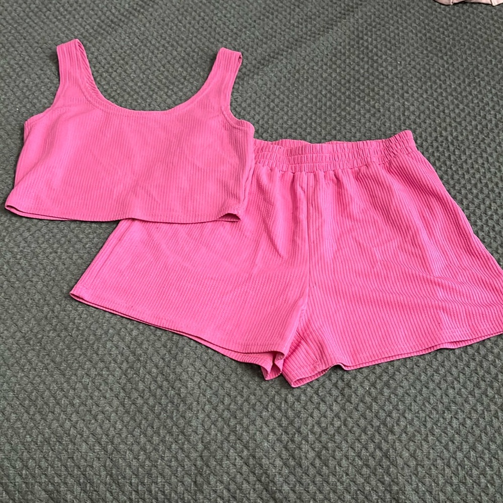 Shein Tank top and shorts, Pink Set